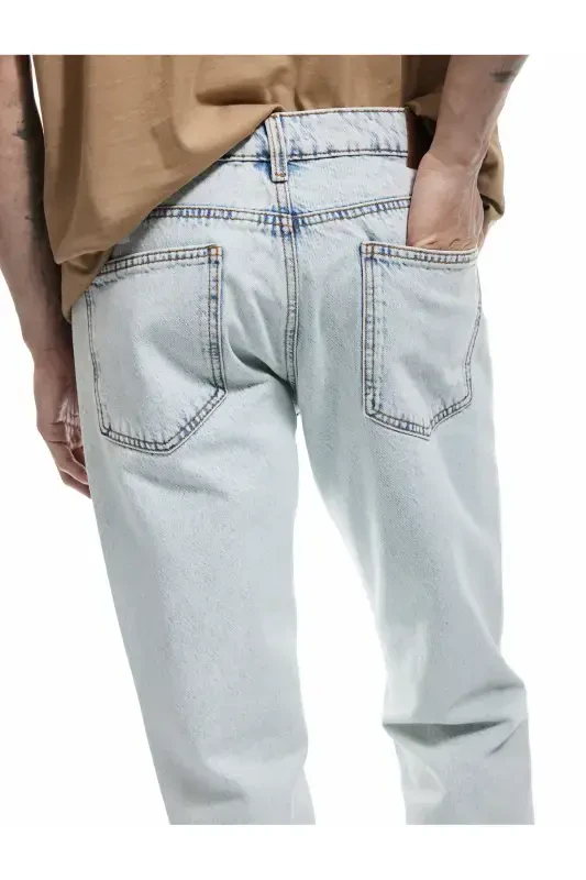 Normal Bel Pamuklu 90's Slim Fit Jean Pantolon - H - 3