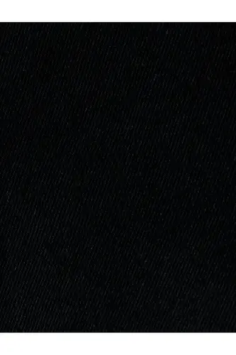 Normal Bel Pamuklu Chino Cep Detaylı Loose Fit Jean Pantolon - Siyah - 6