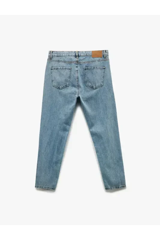 Normal Bel Pamuklu Tapered Fit Jean Pantolon - Joe Jean - 5