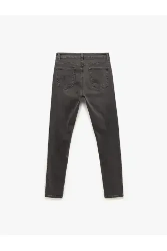 Normal Bel Pamuklu Skinny Fit Jean Pantolon - Mich - KOTON (1)