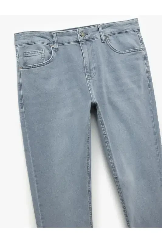 Normal Bel Pamuklu Skinny Fit Jean Pantolon - Mich - KOTON