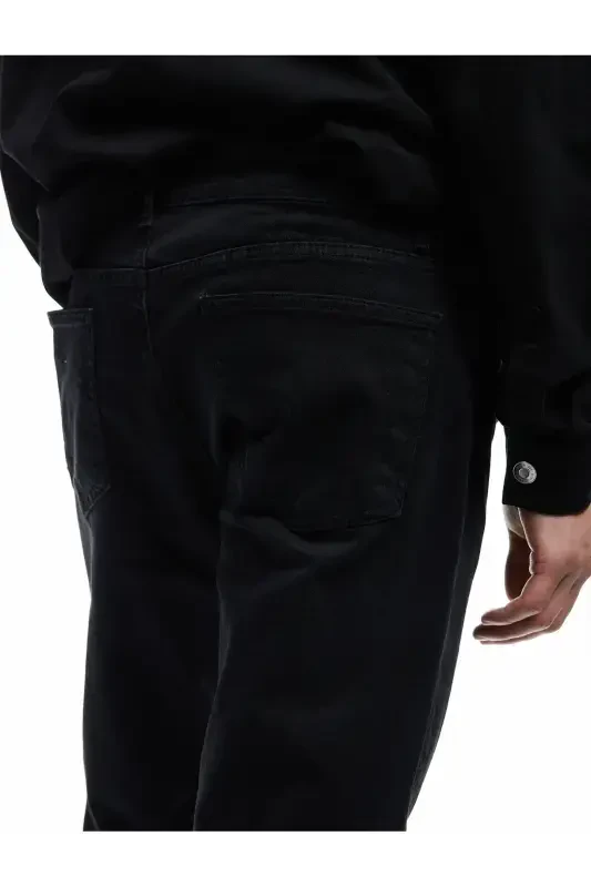 Normal Bel Pamuklu Straight Fit Jean Pantolon - Ma - 3