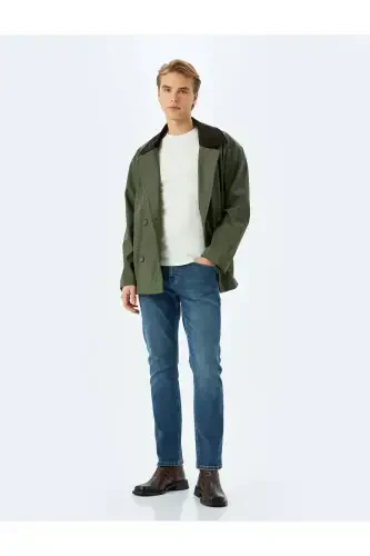 Normal Bel Pamuklu Straight Fit Jean Pantolon - Ma - 2