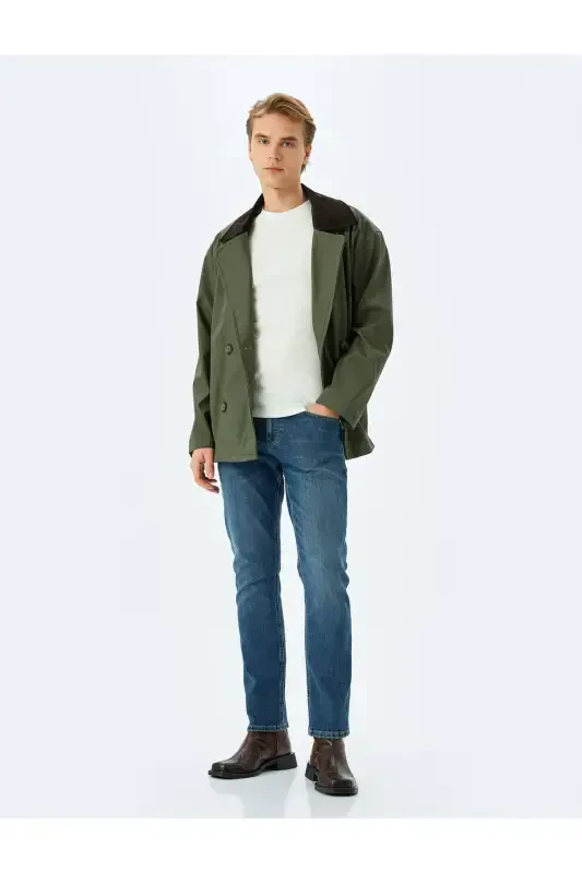 Normal Bel Pamuklu Straight Fit Jean Pantolon - Ma - 2