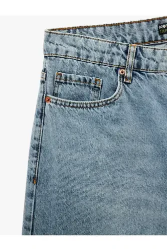 Normal Bel Pamuklu Tapered Fit Jean Pantolon - Joe - 8