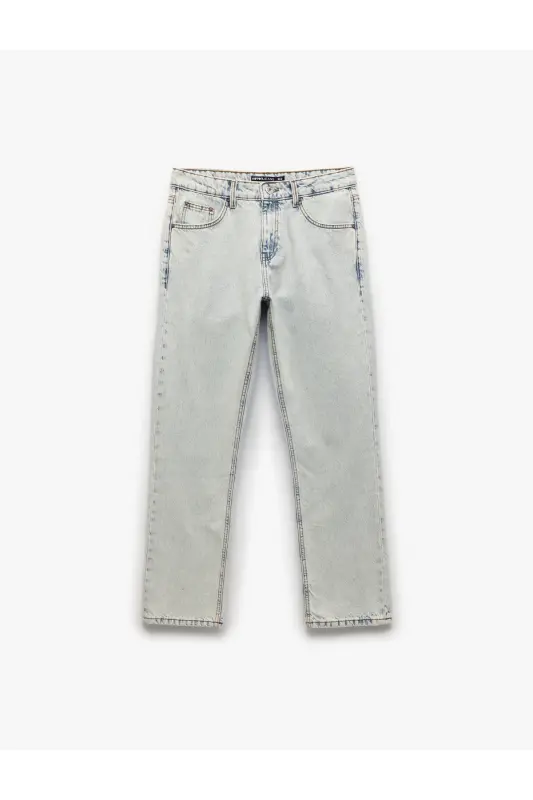Normal Bel Paxtali 90's Slim Fit Jinsi Shim - H - 4