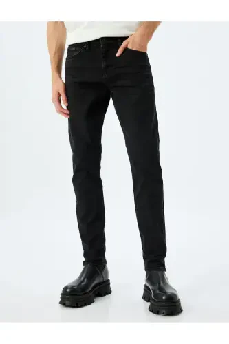 Normal Bel Paxtali Slim Fit Jinsi Shim - Brad J - 3