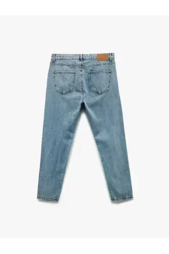 Normal Bel Paxtali Tapered Fit Jinsi Shim - Joe - 5