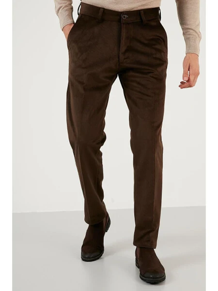 Normal Bel Regular Fit Düz Paça Kadife Pantolon 645MERLIN - LC WAIKIKI