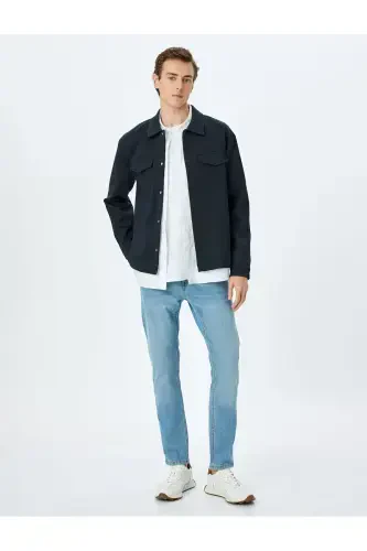 Normal Bel Slim Fit Kot Pantolon - Brad Jean - 1