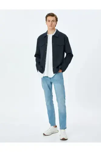 Normal Bel Slim Fit Kot Pantolon - Brad Jean - 2