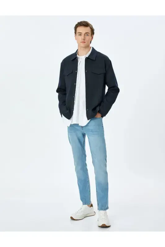 Normal Bel Slim Fit Kot Pantolon - Brad Jean - 2