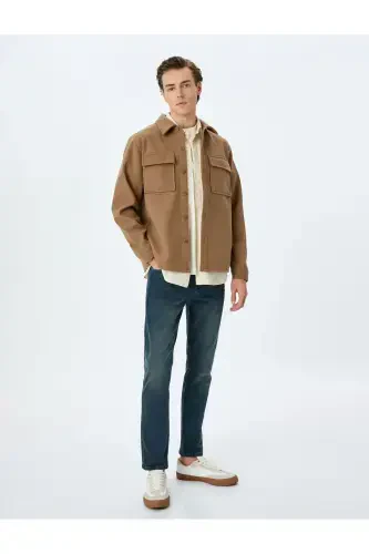 Normal Bel Slim Fit Kot Pantolon - Brad Jean - 1