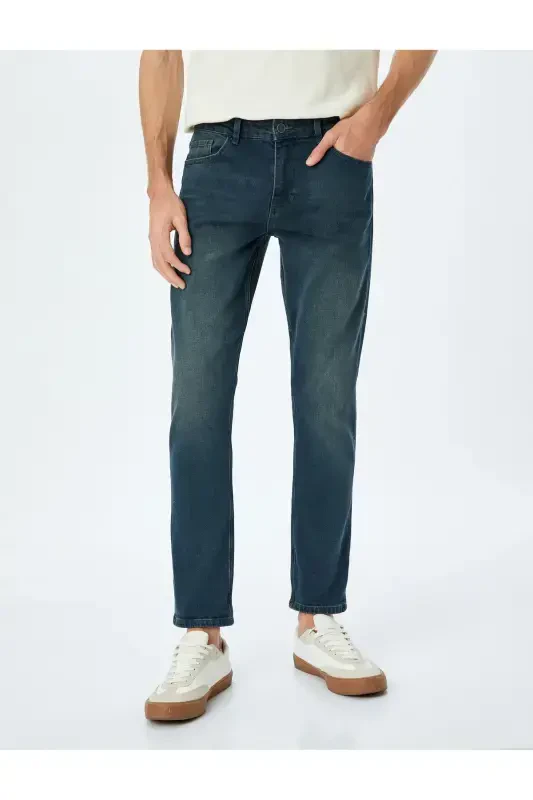 Normal Bel Slim Fit Kot Pantolon - Brad Jean - 3