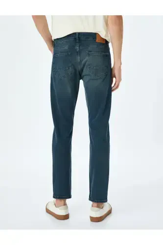 Normal Bel Slim Fit Kot Pantolon - Brad Jean - 4
