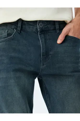 Normal Bel Slim Fit Kot Pantolon - Brad Jean - 5