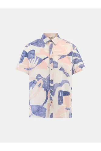 Normal Cream Printed Men's Shirt M4GH39WG3L0P0GL_SS COLLIN INSIDE PR - 6