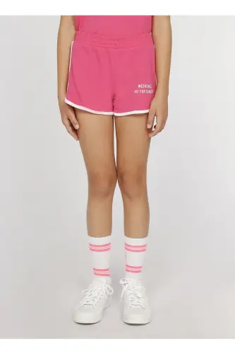 Normal Pattern Printed Fuchsia Girls Shorts - Funky - FUNKY ROCKS (1)