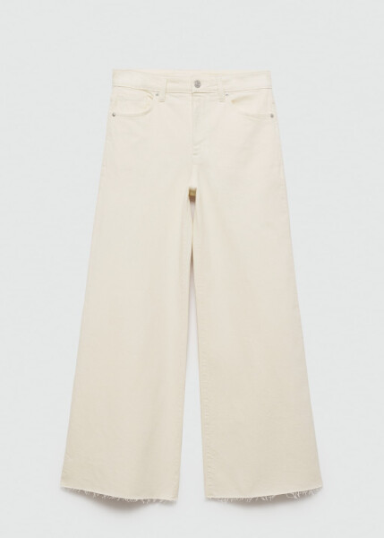 Normal waist culotte jeans - Sand Beige - 1