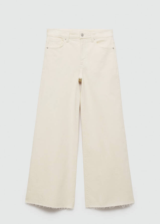 Normal waist culotte jeans - Sand Beige - 1