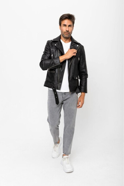 North Men's Leather Jacket - 21