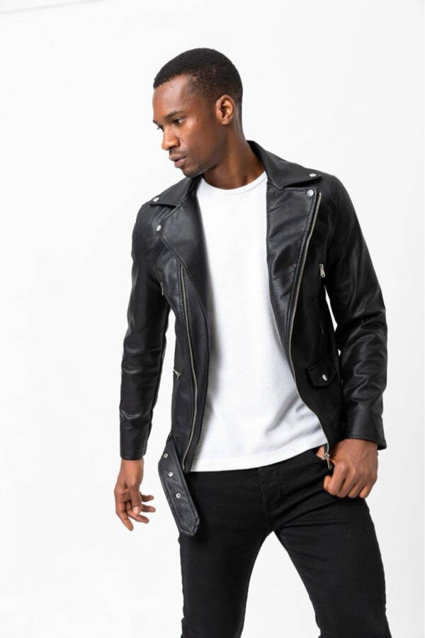 North Men's Leather Jacket - 22