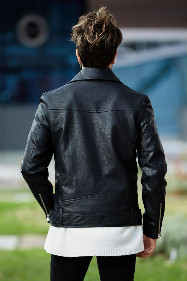 North Men's Leather Jacket - 11