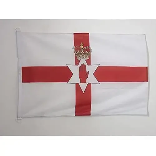 Northern Ireland NAUTICAL Flag 18'' x 12'' - Irish flags 30 x 45 cm. - Banner 12x18 in for boat - AZ FLAG - 1