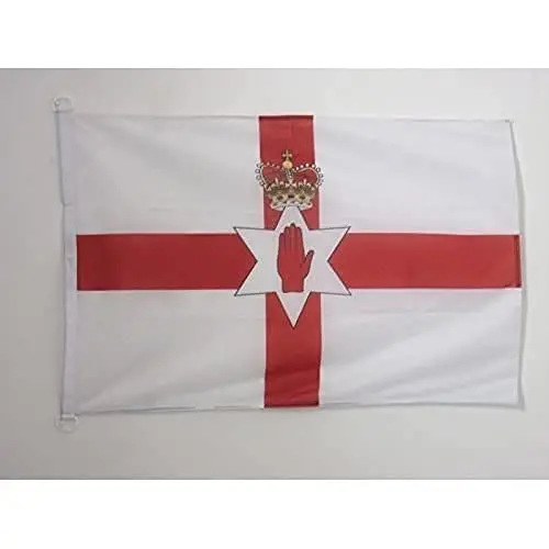 Northern Ireland NAUTICAL Flag 18'' x 12'' - Irish flags 30 x 45 cm. - Banner 12x18 in for boat - AZ FLAG 