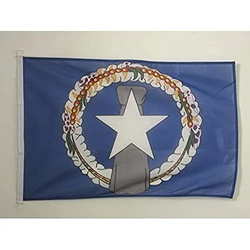Northern Mariana Islands NAUTICAL Flag 18'' x 12'' - Northern Mariana Islander flags 30 x 45 cm. - Banner 12x18 in for boat - AZ FLAG 