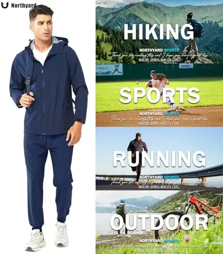 NORTHYARD Erkaklar Atletik Yugurish Shimlar Yengil Mashg'ulot Joggerlari Tez Quriydigan Sport Zal Shimlari Faol Sport Trening - 6
