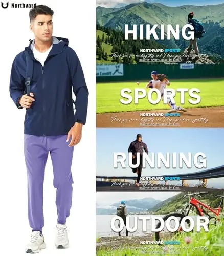 NORTHYARD erkaklar atletik yugurish shimlar Yengil mashg'ulot joggerlari Tez quriydigan sport zalidagi sport shimlar Faol sport yo'lakchasi - 6