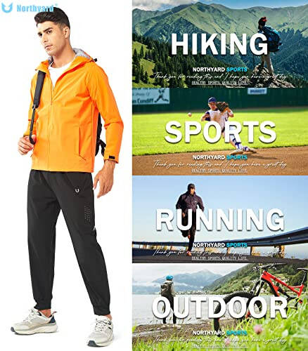 NORTHYARD Erkaklar Atletik Yugurish Shimlari Yengil Mashg'ulot Joggerlari Tez Quriydigan Sport Zal Shimlari Faol Sport Trek Mashg'uloti - 5