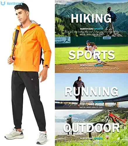 NORTHYARD erkaklar sport yugurish shimlar Yengil mashg'ulot Jogger Tez quriydigan sport zalida sport shimlari Faol sport trek mashg'ulotlari - 6