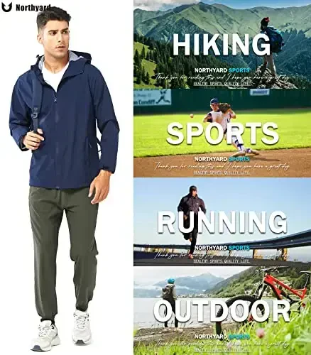 NORTHYARD erkaklar sport yugurish shimlar Yengil mashg'ulot joggerlari Tez quriydigan sport zalida sport shimlari Faol sport yo'nalishidagi mashg'ulotlar - 6