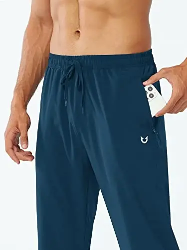 NORTHYARD Erkek Atletik Eşofman Altı Koşu Antrenman Spor Hafif Hızlı Kuruyan | Jogging Günlük Eşofman, Fermuarlı Cepler, Elastik Bel, Nefes Alabilir, 4 Yöne Esnek, Serinletici, Yansıtıcı Şeritler - 3
