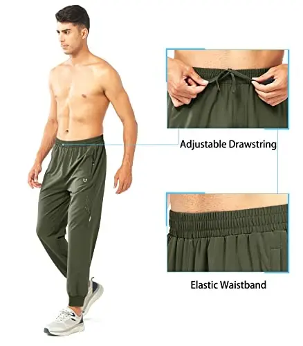 NORTHYARD Men's Athletic Running Pants Lightweight Workout Joggers Quick Dry Gym Sweatpants Active Sports Track Training - 4
