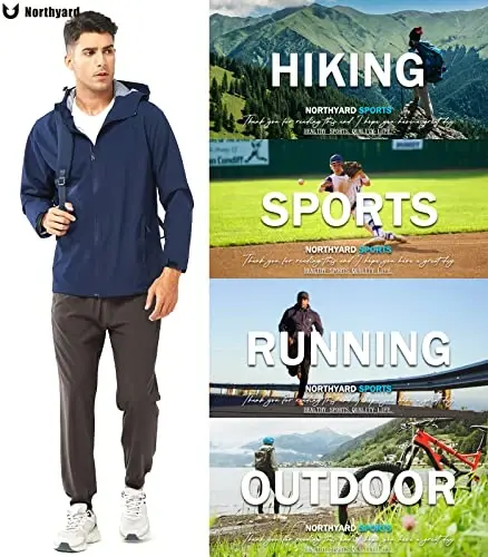 NORTHYARD Men's Athletic Running Pants Lightweight Workout Joggers Quick Dry Gym Sweatpants Active Sports Track Training - 6
