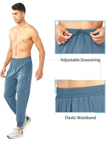 NORTHYARD Men's Athletic Running Pants Lightweight Workout Joggers Quick Dry Gym Sweatpants Active Sports Track Training - 4