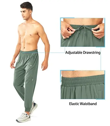 NORTHYARD Men's Athletic Running Pants Lightweight Workout Joggers Quick Dry Gym Sweatpants Active Sports Track Training - 4