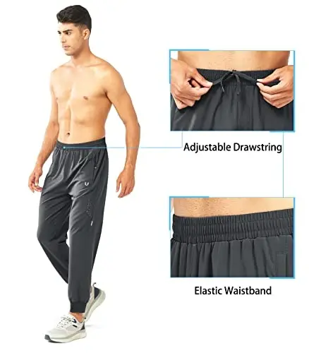 NORTHYARD Men's Athletic Running Pants Lightweight Workout Joggers Quick Dry Gym Sweatpants Active Sports Track Training - 4