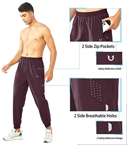 NORTHYARD Men's Athletic Running Pants Lightweight Workout Joggers Quick Dry Gym Sweatpants Active Sports Track Training - 3