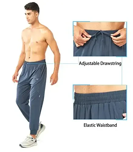 NORTHYARD Men's Athletic Running Pants Lightweight Workout Joggers Quick Dry Gym Sweatpants Active Sports Track Training - 4