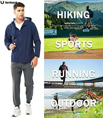NORTHYARD Men's Athletic Running Pants Lightweight Workout Joggers Quick Dry Gym Sweatpants Active Sports Track Training - 6