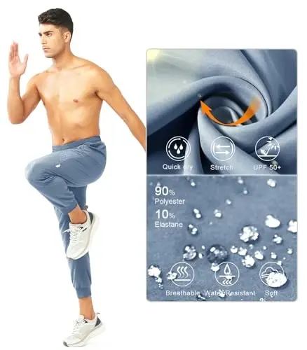 NORTHYARD Men's Athletic Running Pants Lightweight Workout Joggers Quick Dry Gym Sweatpants Active Sports Track Training - 5