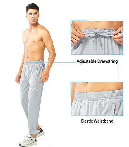NORTHYARD Men's Athletic Running Pants Lightweight Workout Joggers Quick Dry Gym Sweatpants Active Sports Track Training - 4