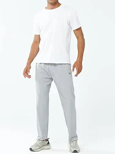 NORTHYARD Men's Athletic Pants Running Workout Joggers Lightweight Gym Jogging Track Casual Sweatpants with Zipper Pockets - 5