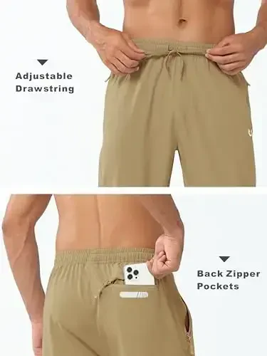 NORTHYARD Men's Athletic Pants Running Workout Joggers Lightweight Gym Jogging Track Casual Sweatpants with Zipper Pockets - 4