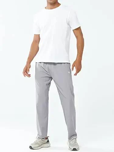 NORTHYARD Men's Athletic Pants Running Workout Joggers Lightweight Gym Jogging Track Casual Sweatpants with Zipper Pockets - 5