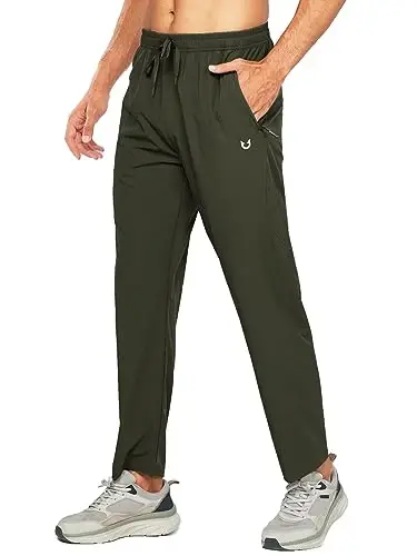 NORTHYARD Men's Athletic Pants Running Workout Gym Lightweight Quick Dry | Track Jogging Casual Sweatpants Sports, Zipper Pockets, Elastic Waist, Breathable, 4-Way Stretch, Cooling, Reflective Strips - NORTHYARD